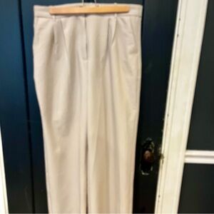 Abercrombie & Fitch Beige Tailored Trousers Size 14 Straight Leg